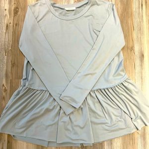 Light blue, extremely soft tunic that would be great for lounging!